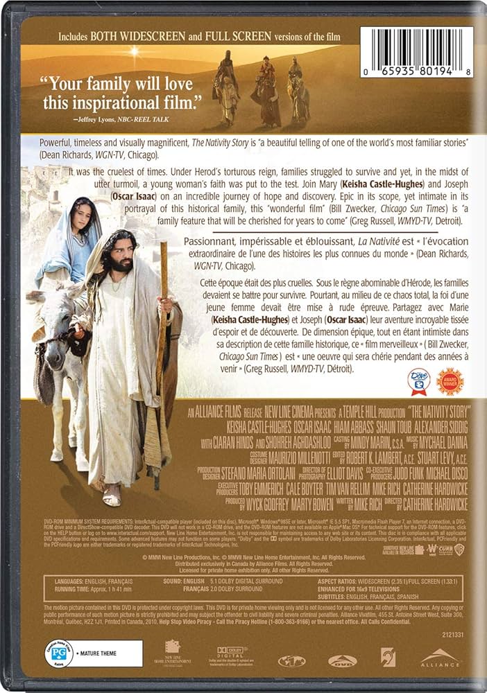 その他 True Story of the Nativity [DVD] The True Story Of The Nativity [Import]: Amazon.ca: Various